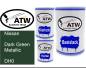 Preview: Nissan, Dark Green Metallic, DH0: 500ml Lackdose + 500ml Klarlack + 250ml Härter - Set, von ATW Autoteile West.